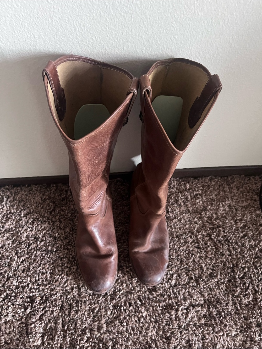Frye Melissa Button Riding Boots - Cognac - Sz 7.5 - Picture 5 of 5